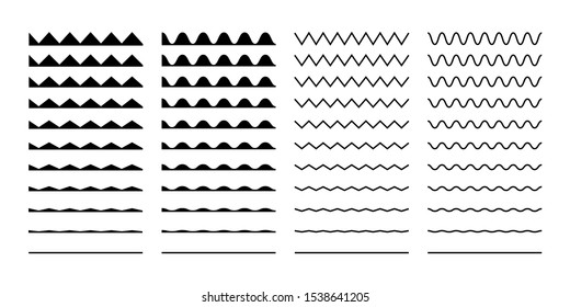 Onda definida em estilo abstrato em fundo branco. Elemento de decoração. Design geométrico. Oceano de ilustração vetorial. Design de linha vetorial. Onda sonora vetorial. Conjunto gráfico vetorial. EPS 10