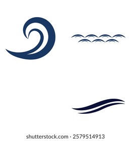 Wave Set Logo Vector Art, Icons, and Graphics