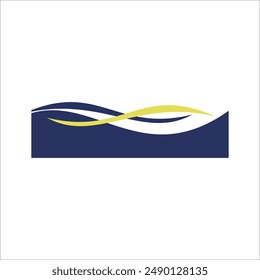 Wave Shape Certificate Border Corner