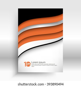 wave shape elements corporate abstract design. eps10 vector