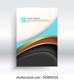 wave shape elements corporate abstract design. eps10 vector