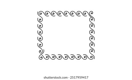 quadro de forma de onda, silhueta isolada preta