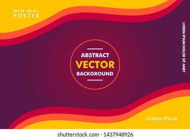 wave shaped abstract vector background