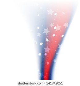 wave shiny american flag wave style design