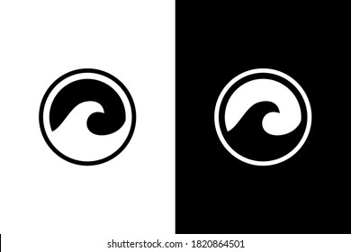 Wave sign for design concept. Very suitable in various business purposes, also for icon, logo symbol and many more.