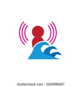 Wave Signal Logo Icon Design