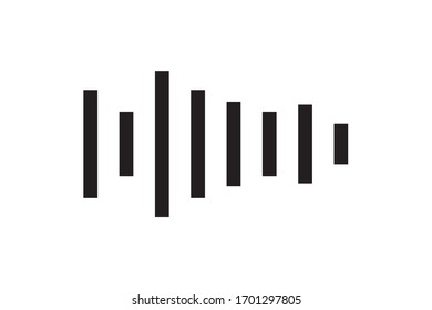 Wave signal vector icon isolated