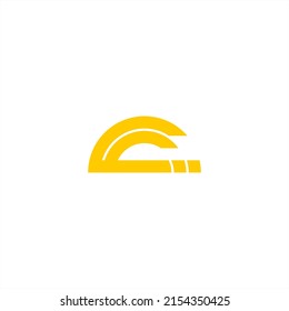 concepto de logotipo basado en círculo de silueta de onda o icono