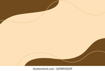 Wave Simple Brown Design Background Abstract