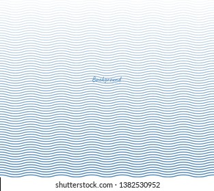 Wave Simple Seamless Wavy Line, Smooth Pattern, Web Design, Greeting Card, Textile, Technology Background, Eps 10 Vector Illustration