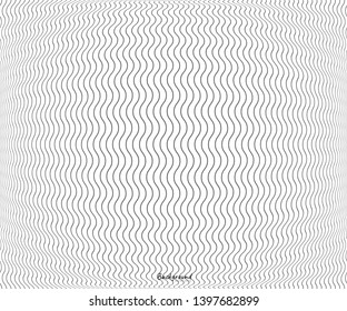 Wave simple seamless wavy line, smooth pattern, Black & white, web design, greeting card, textile, Technology background, Eps 10 vector illustration
