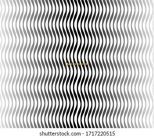 Wave simple seamless wavy line, smooth pattern, Black & white, web design, greeting card, textile, Technology background, Eps 10 vector illustration