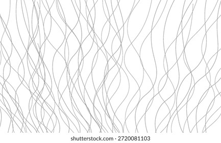 Wave simple seamless wavy line. Hand drawn lines, smooth pattern, web design, greeting card, textile, Technology background