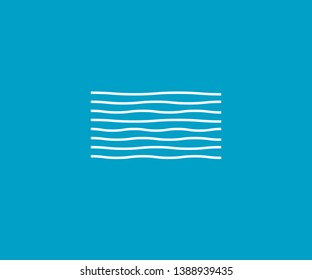 Wave simple wavy line, smooth pattern web design, greeting card, textile,   Eps 10 vector illustration