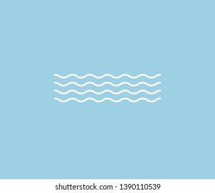 Wave simple wavy line, smooth pattern, Black & white, web design, greeting card, textile, Technology background, Eps 10 vector illustration
