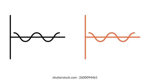 Wave sine web vector icons