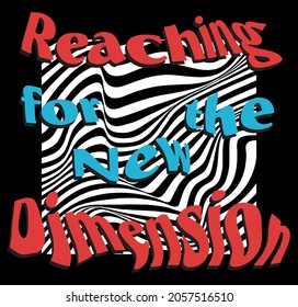Diseño de oleadas y eslóganes. Gráfico vectorial para la impresión de camisetas y otros usos.