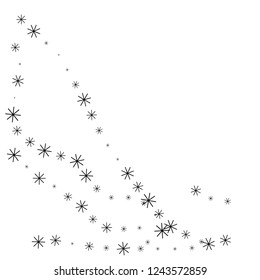 Wave snowflake background - stock vector. Vector illustration.