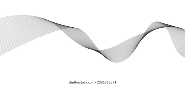Wave Sound en estilo abstracto sobre fondo de luz. Conjunto de líneas de onda de señal digital. Vibración de voz humana, espectro digital de forma de onda de canciones, pulso de sonido, ecualizador de frecuencia de forma de onda.