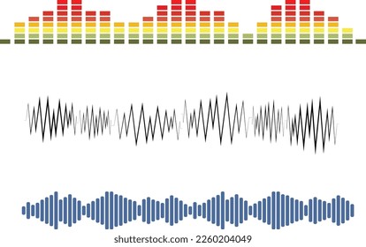 wave sound drsign and equalizer,vecter