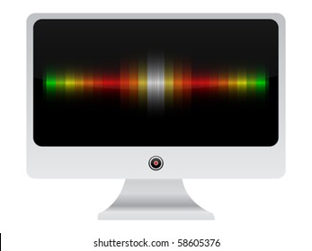 wave sound on lcd