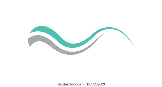 wave spalsh swoosh logo vector