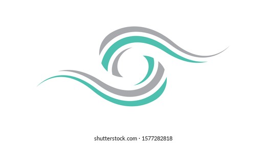 wave spalsh swoosh logo vector