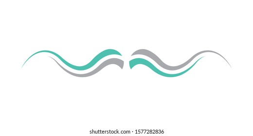 wave spalsh swoosh logo vector