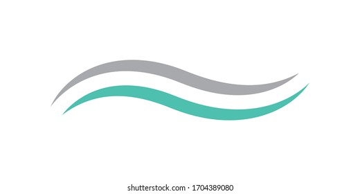 wave spalsh swoosh logo vector