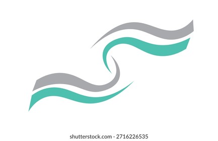 onda spalsh swoosh logotipo vetor ilustração design