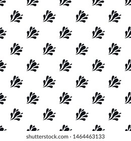 Wave splash pattern seamless vector repeat geometric for any web design