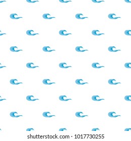 Wave splashing pattern seamless in flat style for any design