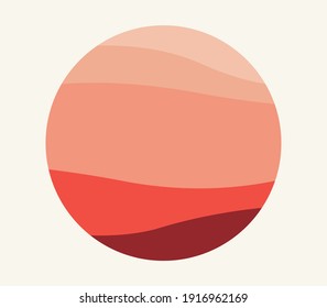 Wave Stripe Background - simple circle texture for your design. Empty round urban cover. Distressed aged guilloche circularbackdrop