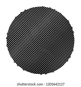 Wave Stripe Background - simple stamp texture for your design. EPS10 vector.