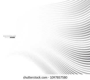 Wave Stripe Background - simple texture for your design. Abstract line background, EPS10 vector 
