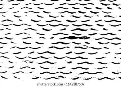 Wave Stripe Background - simple texture for your design. Wavy grunge overlay texture. Distressed artistic overlay template. EPS10 vector.