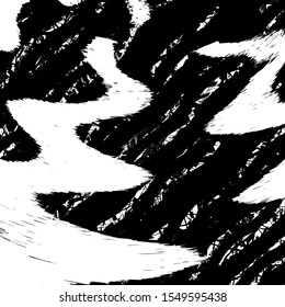 Wave Stripe Background - simple texture for your design. Wavy grunge halftone dot overlay texture. Distressed artistic overlay template. EPS10 vector.