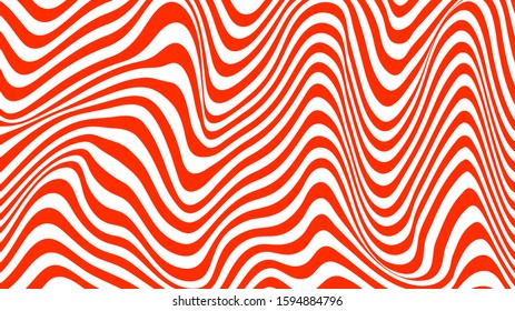 Wave Stripe Background. Simple texture for abstract cover design. Decorative color art. Banner, poster template. Vector effect. Wave line pattern. Modern graphic design. Digital drawing. EPS10 vector
