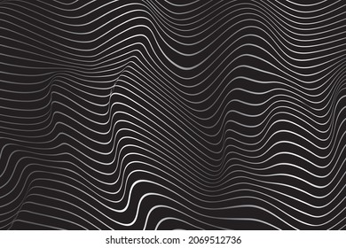 Wave Stripe Background - simple texture for your design. EPS10 vector.