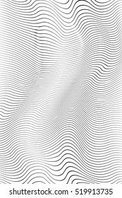 Wave Stripe Background - Simple Texture For Your Design. EPS10 Vector.