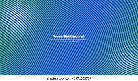 Wave Stripe Background. Vector curved twisted slanting