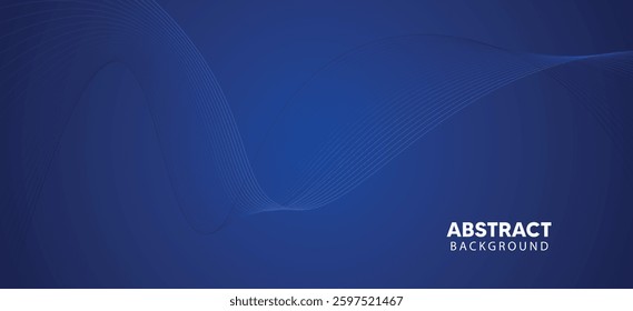 wave stripe blue abstract vector background