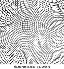 Wave Stripe Grid Cell Mesh Background - simple texture for your design. EPS10 vector.