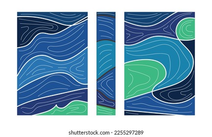 wave and stripes design vector background. With a simple design. Great for wave, texture, pattern, graphic, modern, vector, background, stripe, etc.