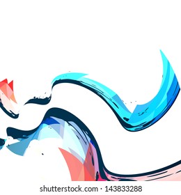 wave style abstract background design