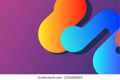Diseño de fondo abstracto de estilo de onda, vector e ilustración