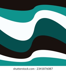 Wave-Hintergrund in schwarz-grünen Tönen.