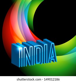 fondo de la bandera india de estilo de onda
