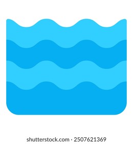 Wave Summer holiday icon illustration