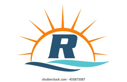 Wave Sunset Initial R